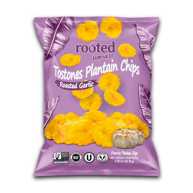 rh-roastedgarlic-front Tostones Plantain Chips – Roasted Garlic - Image 1